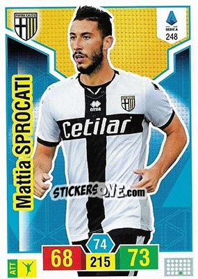 Sticker Mattia Sprocati - Calciatori 2019-2020. Adrenalyn XL - Panini