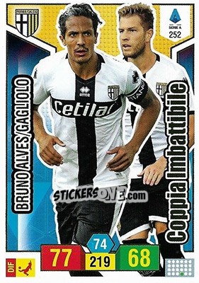 Figurina Bruno Alves / Riccardo Gagliolo - Calciatori 2019-2020. Adrenalyn XL - Panini