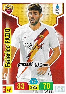 Sticker Federico Fazio - Calciatori 2019-2020. Adrenalyn XL n. 256 - Panini