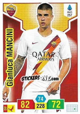 Sticker Gianluca Mancini - Calciatori 2019-2020. Adrenalyn XL n. 257 - Panini