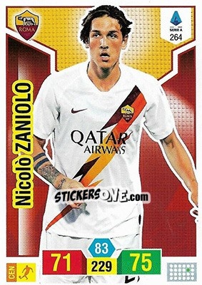 Sticker Nicolò Zaniolo - Calciatori 2019-2020. Adrenalyn XL n. 264 - Panini