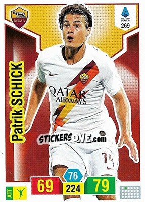 Sticker Patrik Schick - Calciatori 2019-2020. Adrenalyn XL n. 269 - Panini