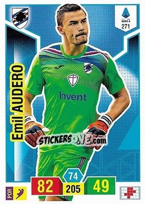 Sticker Emil Audero - Calciatori 2019-2020. Adrenalyn XL n. 271 - Panini