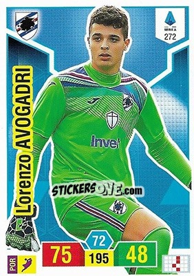 Figurina Lorenzo Avogadri - Calciatori 2019-2020. Adrenalyn XL - Panini