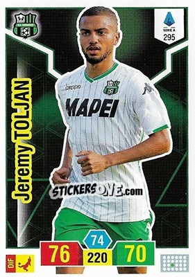 Sticker Jeremy Toljan - Calciatori 2019-2020. Adrenalyn XL - Panini