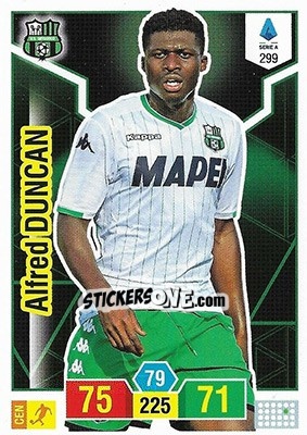Sticker Alfred Duncan - Calciatori 2019-2020. Adrenalyn XL - Panini