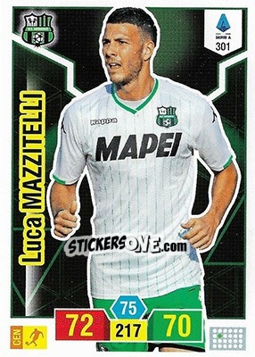 Sticker Luca Mazzitelli - Calciatori 2019-2020. Adrenalyn XL n. 301 - Panini