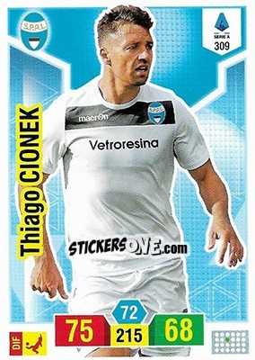 Sticker Thiago Cionek - Calciatori 2019-2020. Adrenalyn XL n. 309 - Panini