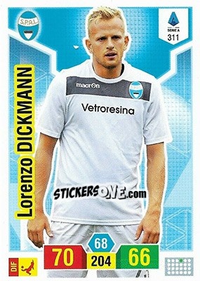 Figurina Lorenzo Dickmann - Calciatori 2019-2020. Adrenalyn XL - Panini