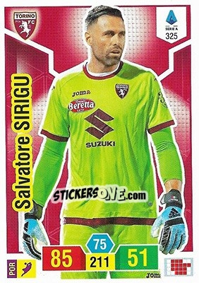 Sticker Salvatore Sirigu - Calciatori 2019-2020. Adrenalyn XL n. 325 - Panini