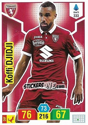 Sticker Koffi Djidji - Calciatori 2019-2020. Adrenalyn XL - Panini