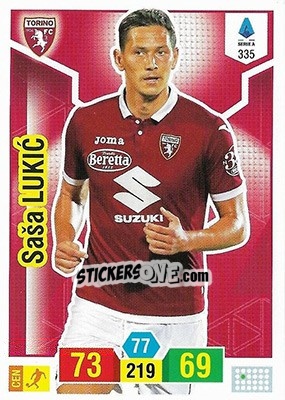 Sticker Saša Lukic - Calciatori 2019-2020. Adrenalyn XL n. 335 - Panini