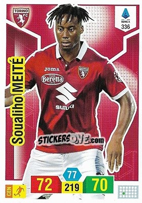 Sticker Soualiho Meïté - Calciatori 2019-2020. Adrenalyn XL - Panini