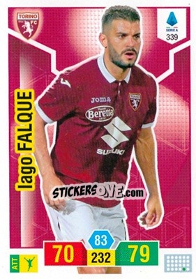 Sticker Iago Falque - Calciatori 2019-2020. Adrenalyn XL - Panini