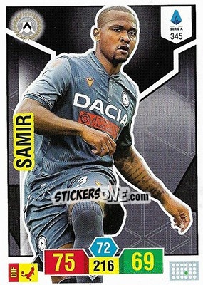 Sticker Samir - Calciatori 2019-2020. Adrenalyn XL n. 345 - Panini