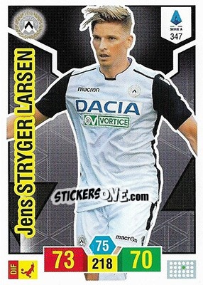 Sticker Jens Stryger Larsen - Calciatori 2019-2020. Adrenalyn XL n. 347 - Panini