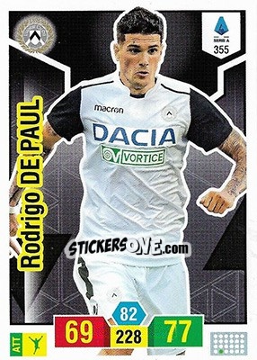 Sticker Rodrigo De Paul - Calciatori 2019-2020. Adrenalyn XL n. 355 - Panini