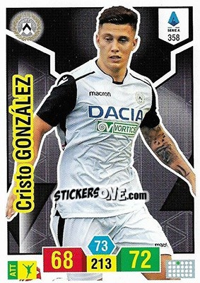 Sticker Cristo González - Calciatori 2019-2020. Adrenalyn XL - Panini