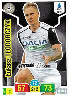 Sticker Lukasz Teodorczyk - Calciatori 2019-2020. Adrenalyn XL n. 359 - Panini