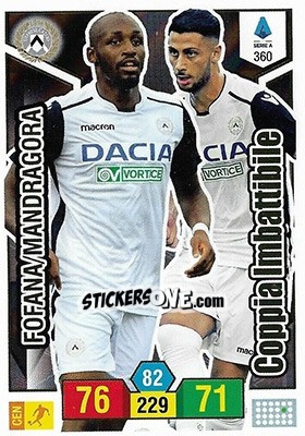Sticker Seko Fofana / Rolando Mandragora - Calciatori 2019-2020. Adrenalyn XL - Panini