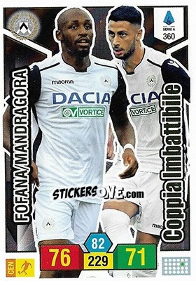 Cromo Seko Fofana / Rolando Mandragora - Calciatori 2019-2020. Adrenalyn XL - Panini