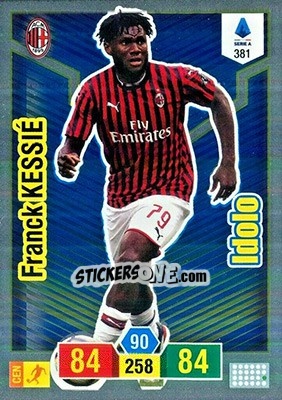 Sticker Franck Kessié - Calciatori 2019-2020. Adrenalyn XL n. 381 - Panini