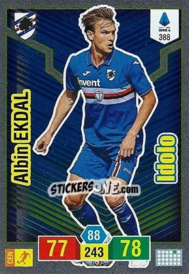 Figurina Albin Ekdal - Calciatori 2019-2020. Adrenalyn XL - Panini