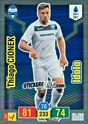 Sticker Thiago Cionek - Calciatori 2019-2020. Adrenalyn XL n. 391 - Panini