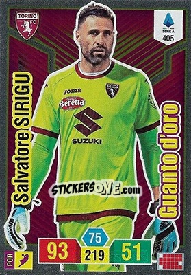 Sticker Salvatore Sirigu - Calciatori 2019-2020. Adrenalyn XL n. 405 - Panini