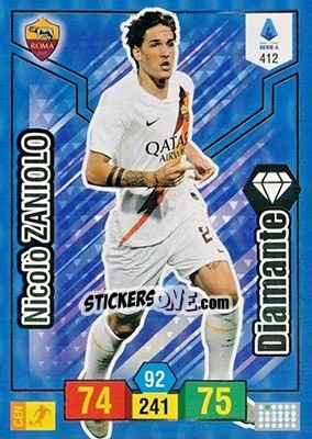 Sticker Nicolò Zaniolo - Calciatori 2019-2020. Adrenalyn XL n. 412 - Panini