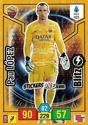 Sticker Pau López - Calciatori 2019-2020. Adrenalyn XL - Panini