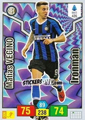 Sticker Matías Vecino - Calciatori 2019-2020. Adrenalyn XL n. 426 - Panini