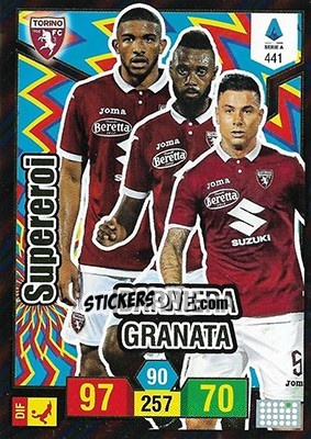 Figurina Barriera Granata - Calciatori 2019-2020. Adrenalyn XL - Panini