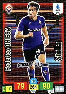 Sticker Federico Chiesa - Calciatori 2019-2020. Adrenalyn XL n. 446 - Panini