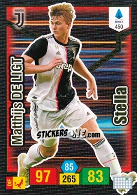 Sticker Matthijs de Ligt - Calciatori 2019-2020. Adrenalyn XL n. 450 - Panini
