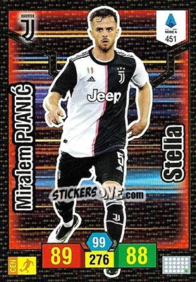 Sticker Miralem Pjanic - Calciatori 2019-2020. Adrenalyn XL n. 451 - Panini