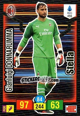Sticker Gianluigi Donnarumma - Calciatori 2019-2020. Adrenalyn XL n. 455 - Panini