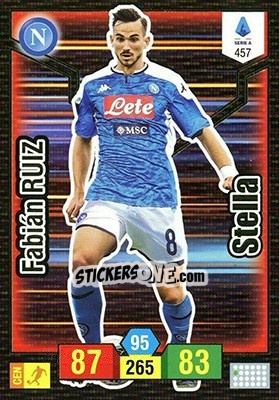 Sticker Fabián Ruiz - Calciatori 2019-2020. Adrenalyn XL n. 457 - Panini
