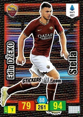 Sticker Edin Džeko - Calciatori 2019-2020. Adrenalyn XL n. 461 - Panini