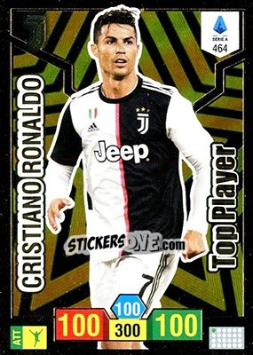 Sticker Cristiano Ronaldo - Calciatori 2019-2020. Adrenalyn XL n. 464 - Panini