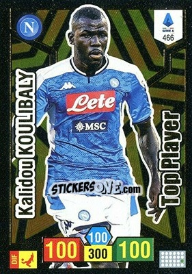 Sticker Kalidou Koulibaly - Calciatori 2019-2020. Adrenalyn XL n. 466 - Panini
