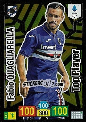 Sticker Fabio Quagliarella - Calciatori 2019-2020. Adrenalyn XL n. 467 - Panini