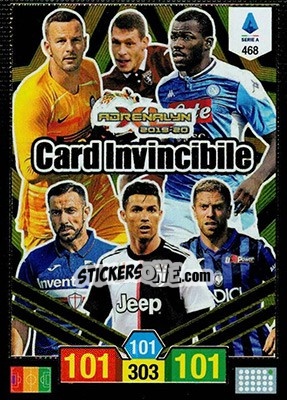 Sticker Card Invincibile - Calciatori 2019-2020. Adrenalyn XL n. 468 - Panini
