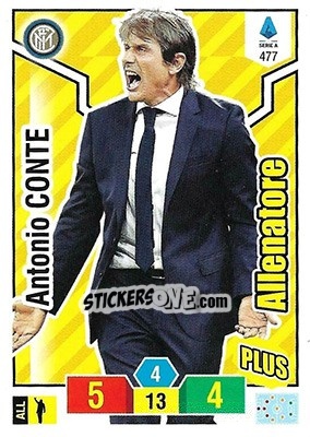 Sticker Antonio Conte - Calciatori 2019-2020. Adrenalyn XL n. 477 - Panini