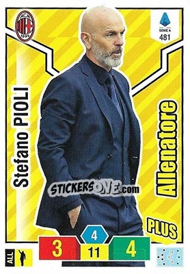 Sticker Stefano Pioli - Calciatori 2019-2020. Adrenalyn XL - Panini