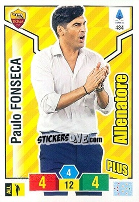 Figurina Paulo Fonseca - Calciatori 2019-2020. Adrenalyn XL - Panini