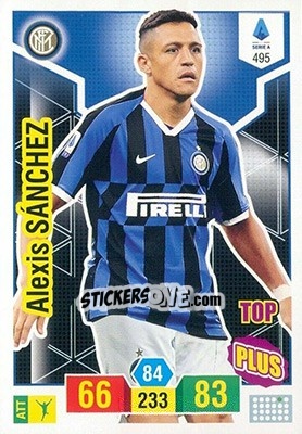 Sticker Alexis Sánchez - Calciatori 2019-2020. Adrenalyn XL n. 495 - Panini