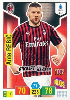 Sticker Ante Rebic - Calciatori 2019-2020. Adrenalyn XL n. 497 - Panini
