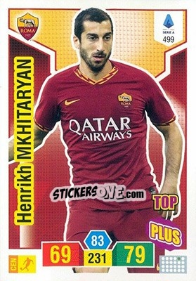Sticker Henrikh Mkhitaryan - Calciatori 2019-2020. Adrenalyn XL n. 499 - Panini