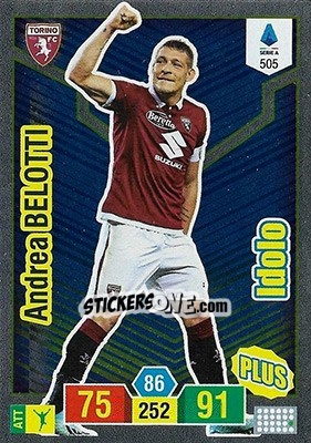 Sticker Andrea Belotti - Calciatori 2019-2020. Adrenalyn XL n. 505 - Panini